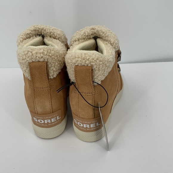 Sorel Out n About Cozy hidden wedge boots suede hiking shearling winter new 8 - Picture 4 of 7